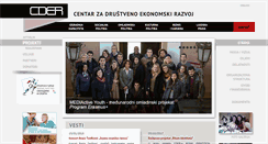 Desktop Screenshot of cder.org.rs
